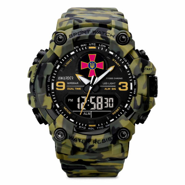 Чоловічий годинник Awarder 001 ЗСУ Army Green фото 1