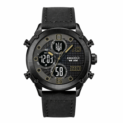 Awarder 017 Тризуб золото All Black