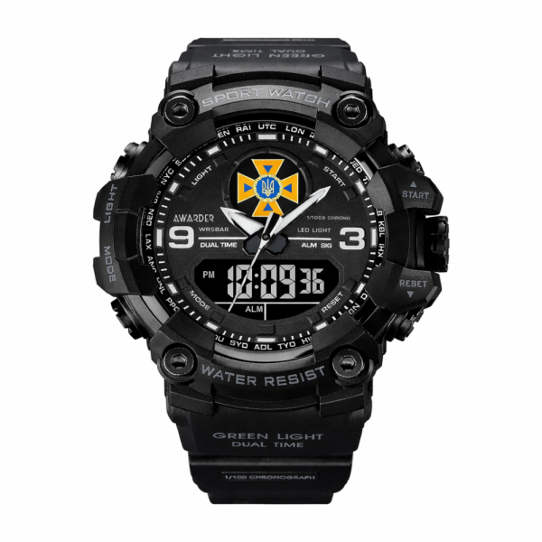 Чоловічий годинник Awarder 001 ДСНС All Black фото 1