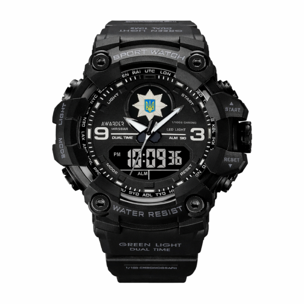 Чоловічий годинник Awarder 001 Поліція All Black фото 1