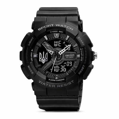 Awarder 005 Трезубец серебро Black