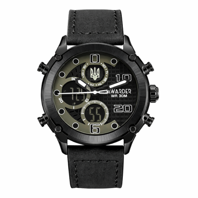 Awarder 017 Тризуб срібло Black