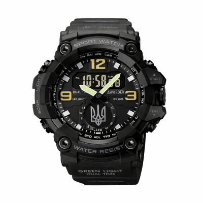 Awarder 003 Тризуб срібло Black