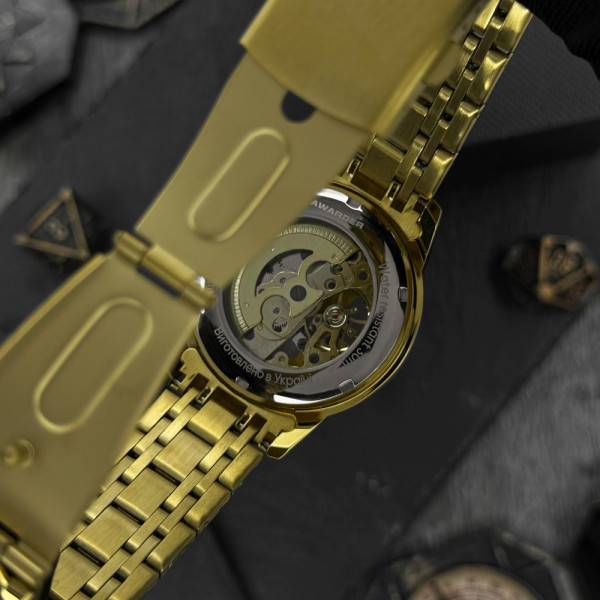Класичний чоловічий годинник Awarder 025 Sharp Gold-Black фото 10