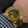 Классические мужские часы Awarder 024GD Трезубец золото Gold фото 3