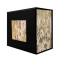 Подарункова картонна коробочка для годинника чорна-камуфляж
