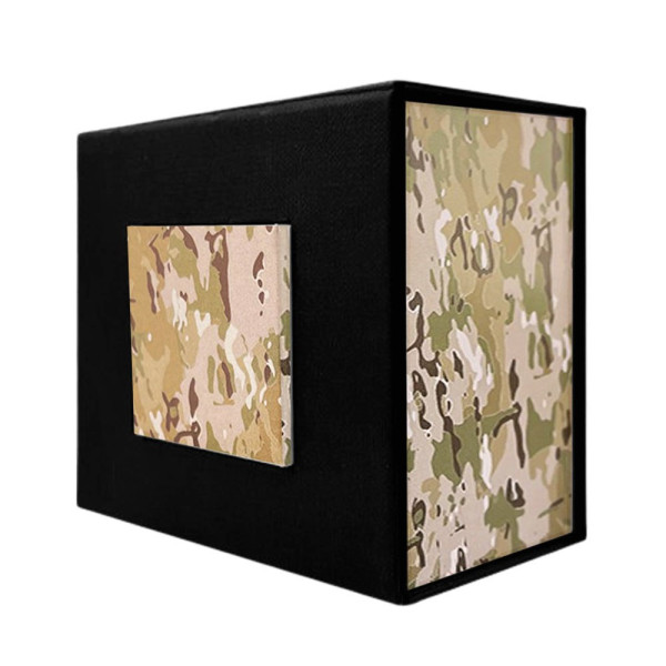 Аксессуары к часам Подарункова картонна коробочка для годинника чорна-камуфляж фото 1