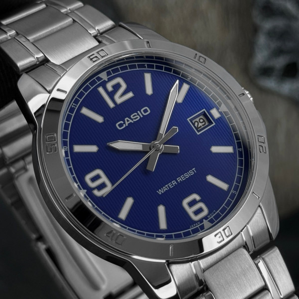 Чоловічий годинник Casio MTP-V004D-2B фото 9