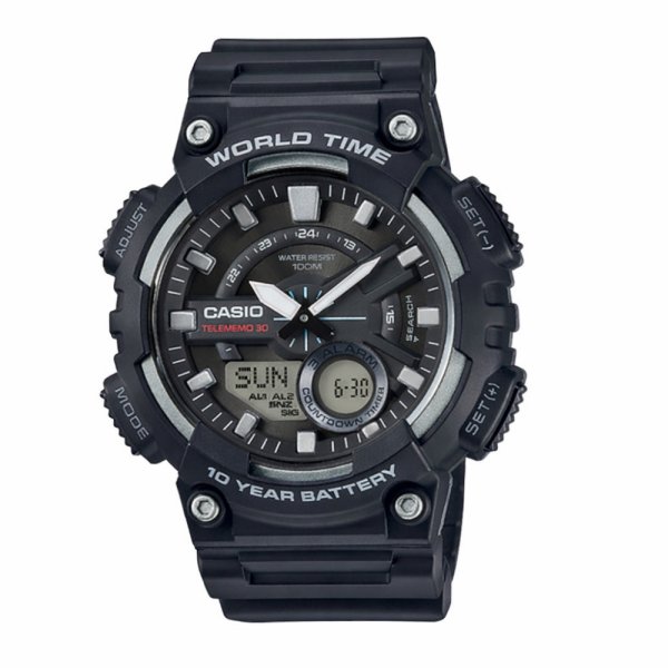 Чоловічий годинник Casio AEQ-110W-1A фото 1