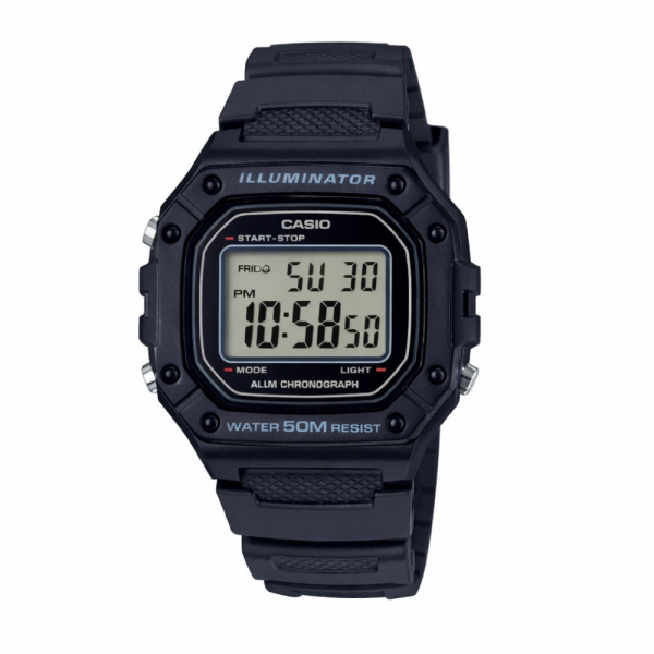 Чоловічий годинник Casio W-218H-1A фото 1