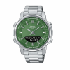 Классические Мужские часы Casio AMW-880D-3A стальные, водонепроницаемые, Япония. фото 2