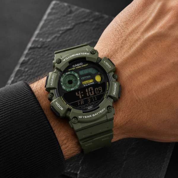 Чоловічий годинник Casio WS-1500H-3B фото 3