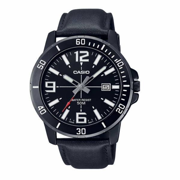 Чоловічий годинник Casio MTP-VD01BL-1B фото 1