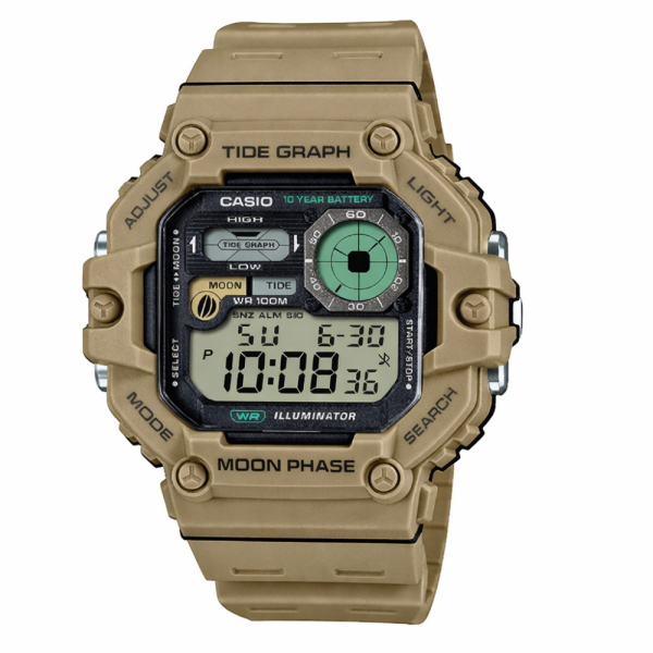 Чоловічий спортивний годинник Casio WS-1700H-5A фото 1