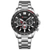Мужские часы Curren 8418 Silver-Black фото 2