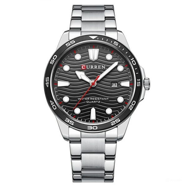 Чоловічий годинник Curren 8426 Silver-Black фото 1