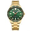 Чоловічий годинник Curren 8426 Gold-Green фото 2