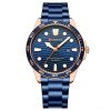 Чоловічий годинник Curren 8426 Blue-Gold фото 2