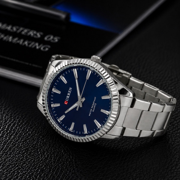 Мужские часы Curren 8425 Silver-Blue фото 5