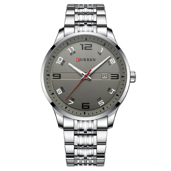 Чоловічий годинник Curren 8411 Silver-Grey фото 1