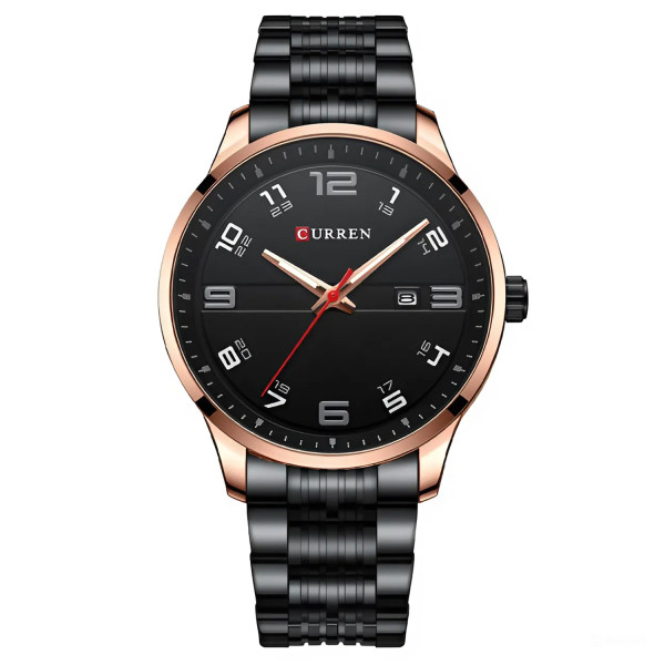 Чоловічий годинник Curren 8411 Black-Gold фото 1