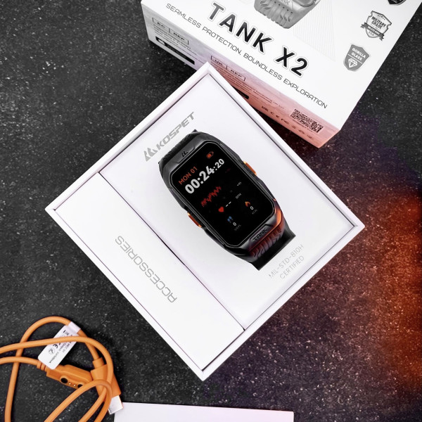 Спортивний Розумний Годинник Kospet TANK X2 Black + Спортивні Режими, Водозахист, Дзвінки фото 6