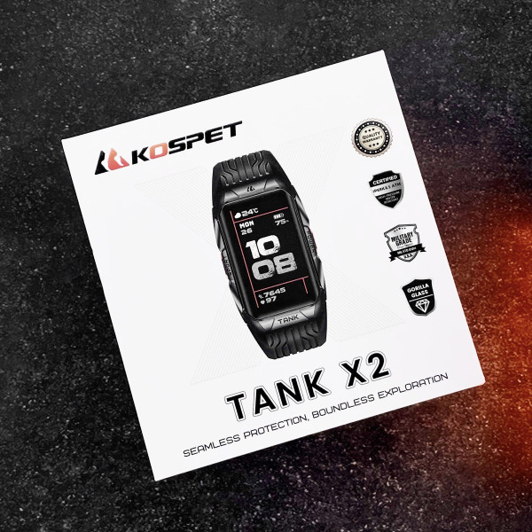 Спортивний Розумний Годинник Kospet TANK X2 Silver + Спортивні Режими, Водозахист, Дзвінки фото 3