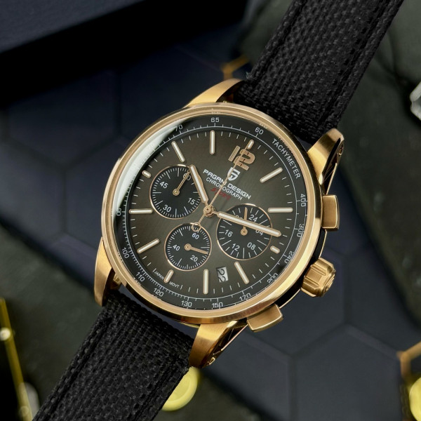 Чоловічий годинник Pagani Design YS008 Rose Gold-Black фото 10