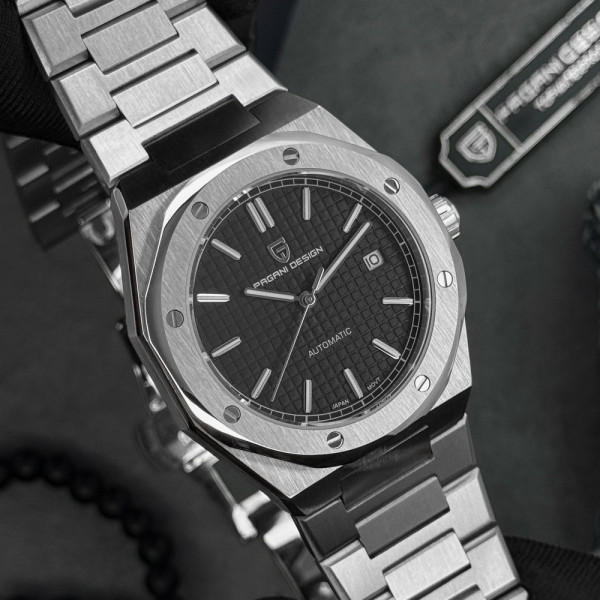 Чоловічий годинник Pagani Design PD-1673 Silver-Black фото 9