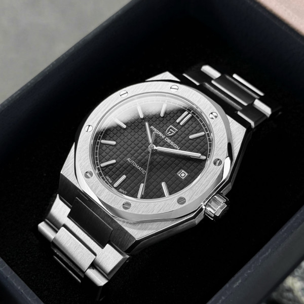 Чоловічий годинник Pagani Design PD-1673 Silver-Black фото 5