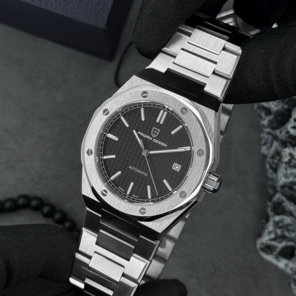 Чоловічий годинник Pagani Design PD-1673 Silver-Black фото 7