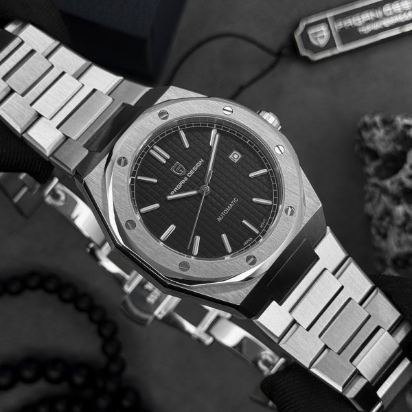 Чоловічий годинник Pagani Design PD-1673 Silver-Black фото 10