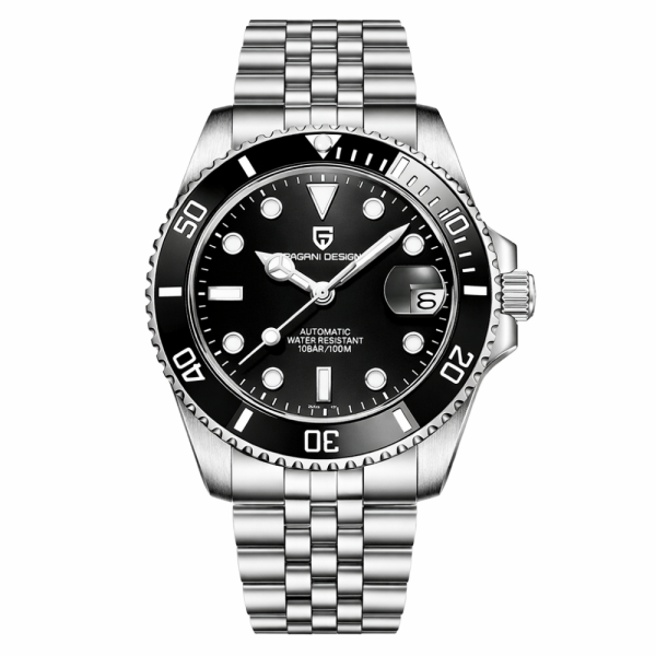 Мужские часы Pagani Design PD-1661 Silver-Black фото 1