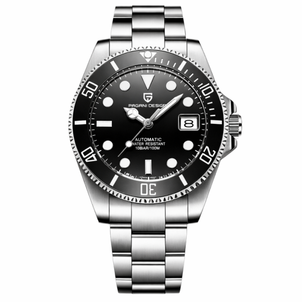 Мужские часы Pagani Design PD-1639 Silver-Black фото 1