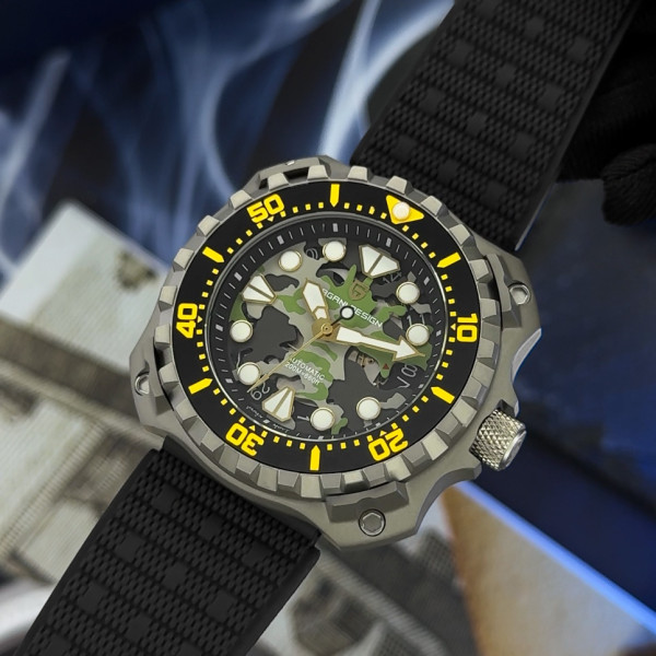 Мужские часы Pagani Design YN009 Silver-Camo фото 9