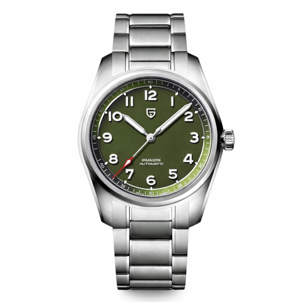 Чоловічий годинник Pagani Design PD-1717 Silver-Green фото 1