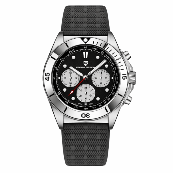 Чоловічий годинник Pagani Design PD-1705-1 Silver-Black фото 1