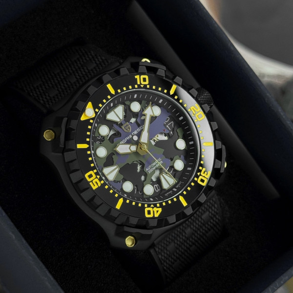 Чоловічий годинник Pagani Design PD-YN009 Black-Camo Blue фото 5