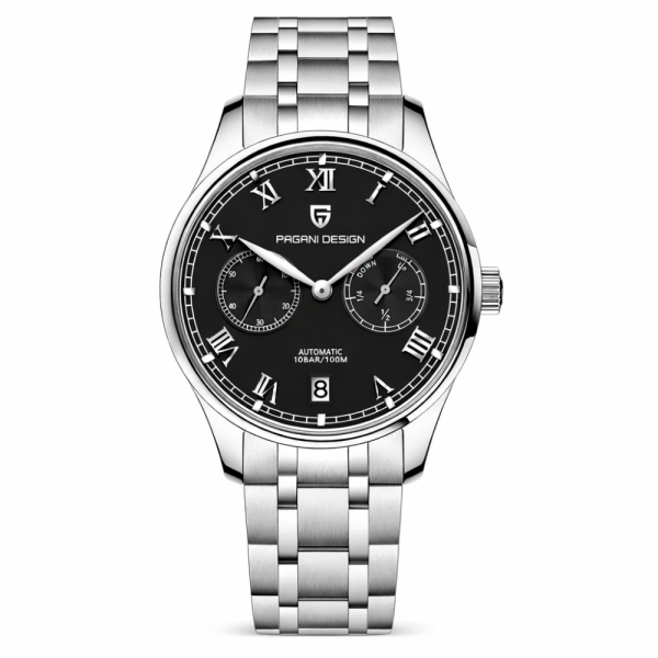Чоловічий годинник Pagani Design PD-1772 Silver-Black фото 1