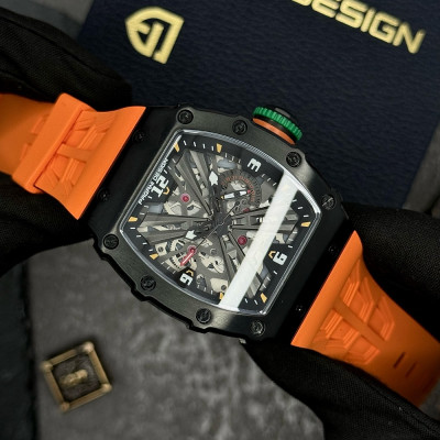 Мужские часы Pagani Design PD-1738 Black-Orange