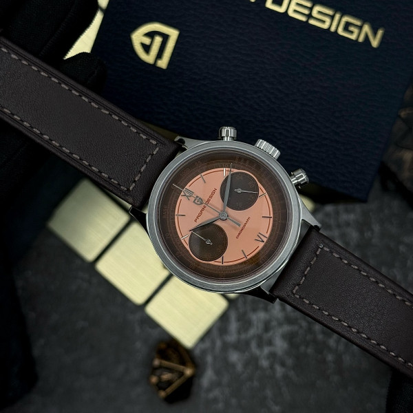 Чоловічий годинник Pagani Design PD-1739 Silver-Brown фото 6