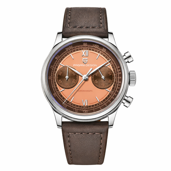 Чоловічий годинник Pagani Design PD-1739 Silver-Brown фото 1