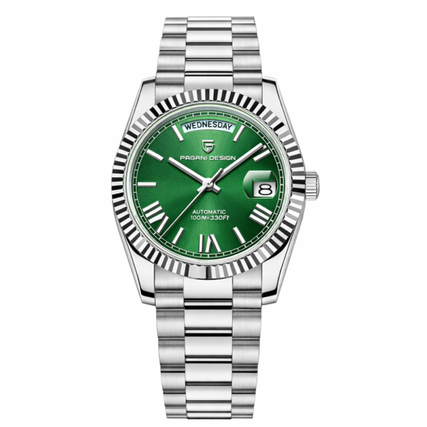 Мужские часы Pagani Design PD-1752 Silver-Green фото 1