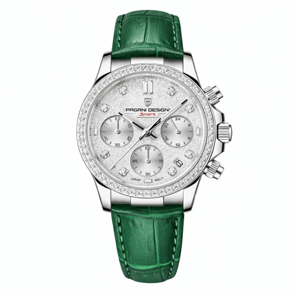 Жіночий годинник Pagani Design PD-1730 Silver-Green фото 1