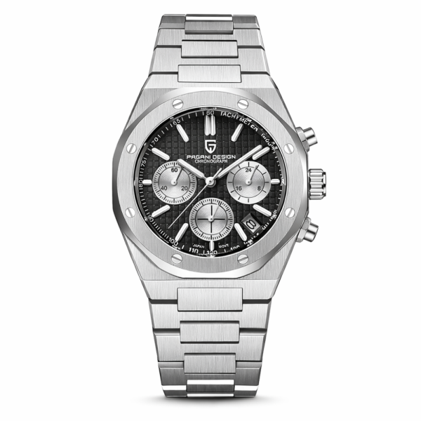 Чоловічий годинник Pagani Design PD-1707 Silver-Black фото 1