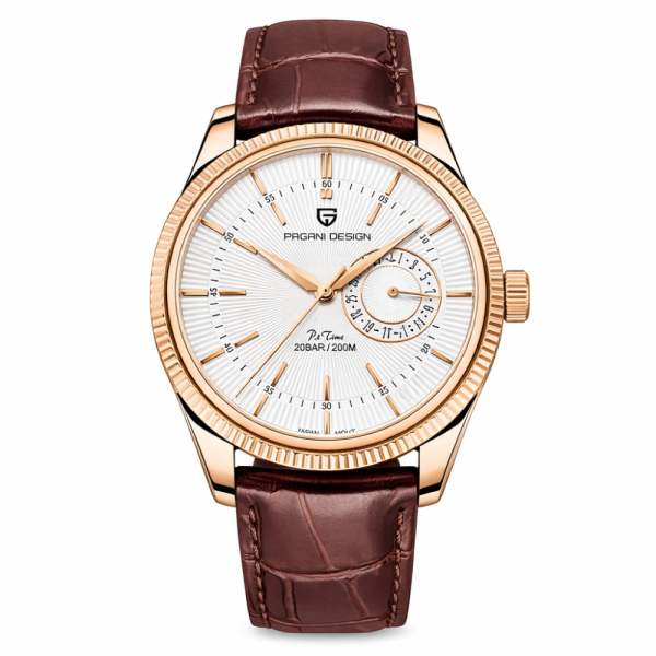Мужские часы Pagani Design PD-1689 Gold-White-Brown фото 1
