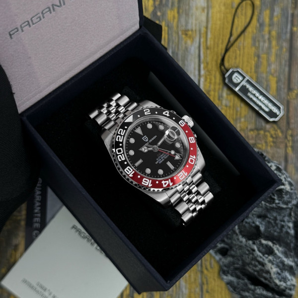 Чоловічий годинник Pagani Design PD-1662 Black-Red фото 4