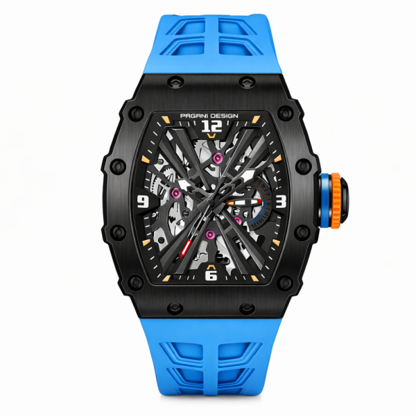 Чоловічий годинник Pagani Design PD-1738 Black-Blue фото 1