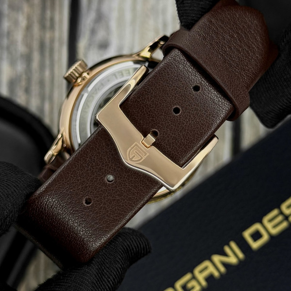 Мужские часы Pagani Design PD-2770 Gold-Black-Brown фото 8