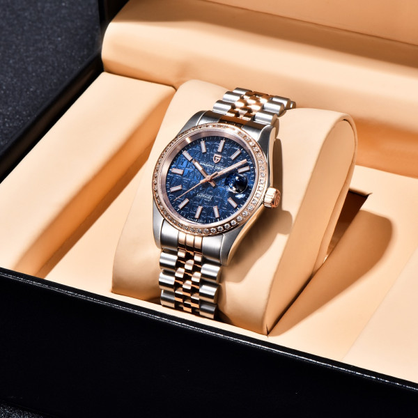 Чоловічий годинник Pagani Design PD-1794M Silver-Rose Gold-Blue фото 4